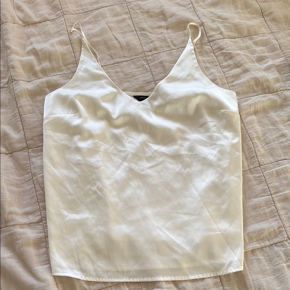 Banana Republic Ivory Sleeveless Tank